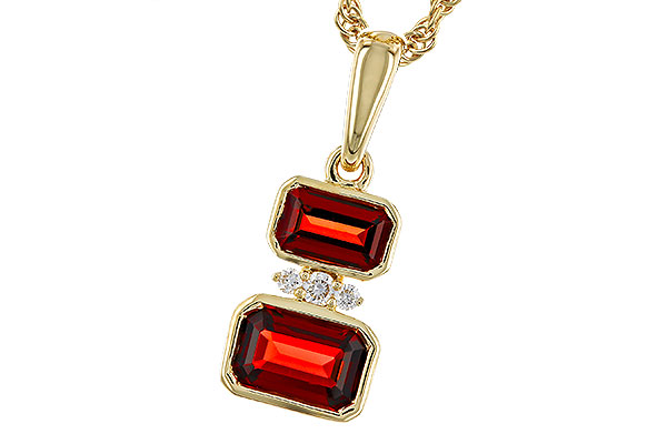 M275-11057: NECK .98 TW GARNET 1.01 TGW